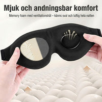 Sovmask med total mörkläggning och justerbart band