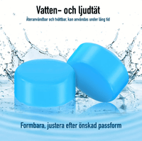 Formbara silikonöronproppar med förvaringsbox – 12-pack