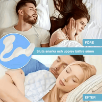 Mjuka silikon näsklämmor mot snarkning – 2-pack