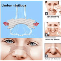Anti-snarkremsor med näsvidgare för friare andning (20-pack)