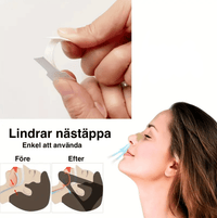 Anti-snarkremsor med näsvidgare för friare andning (20-pack)