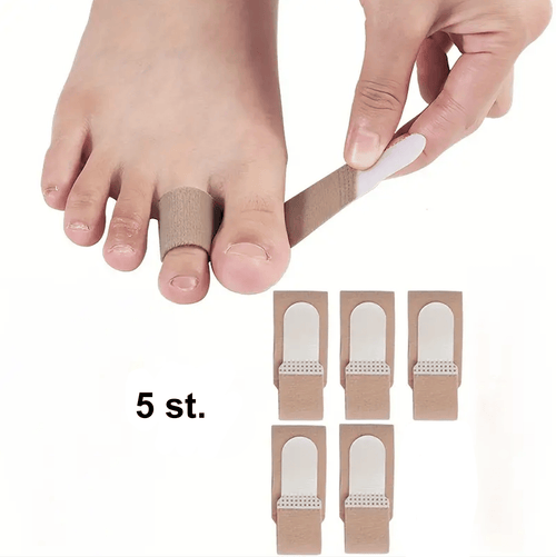 Återanvändbara tåstöd och fingerband för stabilisering – 5-pack