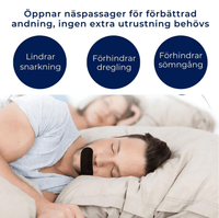 Skonsam muntejp mot snarkning – 30-pack för näsandning