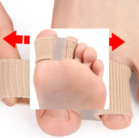Dubbel tåseparerare för hallux valgus – mjukt silikon, 2-pack