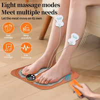 Elektrisk fotmassagematta med EMS – muskelstimulering för fötter och underben