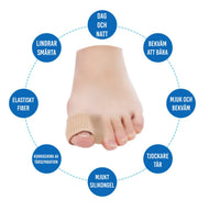 Mjuk tåseparerare mot hallux valgus – 2-pack
