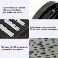 Ergonomiskt fotstöd för avlastning av ben och rygg