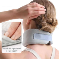 Ergonomiskt nackstöd med minnesskum för nacke och rygg