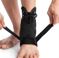 Fotledsstöd med snörning för stabilitet och förebyggande skydd