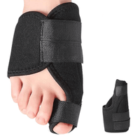 Justerbart hallux valgus nattstöd med remmar (2-pack)