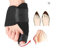 Justerbart hallux valgus nattstöd med remmar (2-pack)