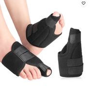 Justerbart hallux valgus nattstöd med remmar (2-pack)