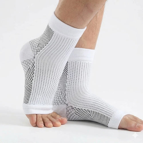 Hälsporrestrumpa med kompression – 2-pack