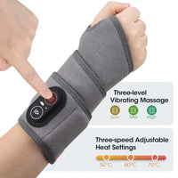 Handledsband med rödljusterapi, värme och vibrationsmassage