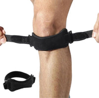 Justerbart patellaband för hoppar- och schlatterknä