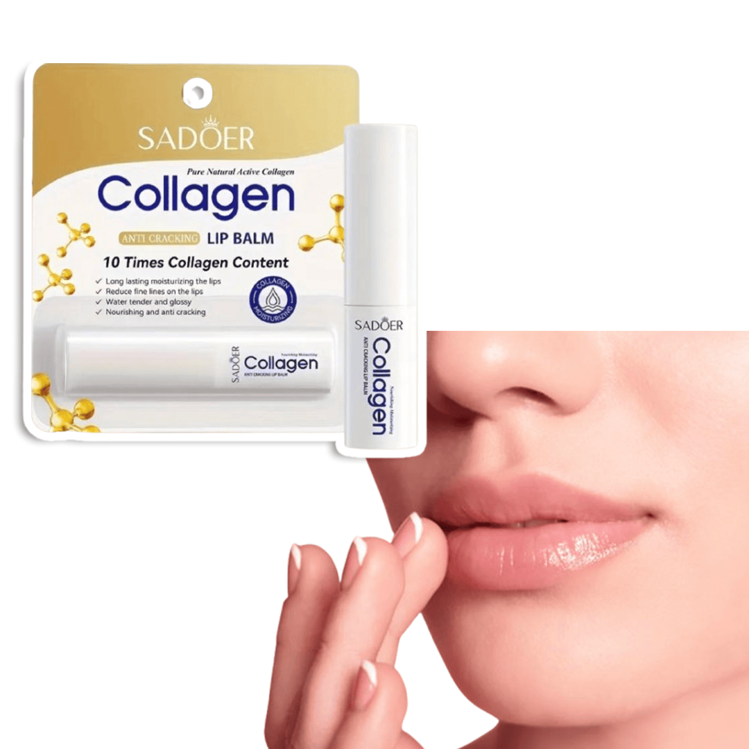 Återfuktande kollagen läppbalsam med naturlig glans