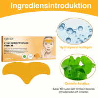 Kollagenplåster för pannrynkor – 10 st med centella asiatica