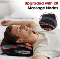 Massagekudde med värmefunktion för nacke, axlar och rygg