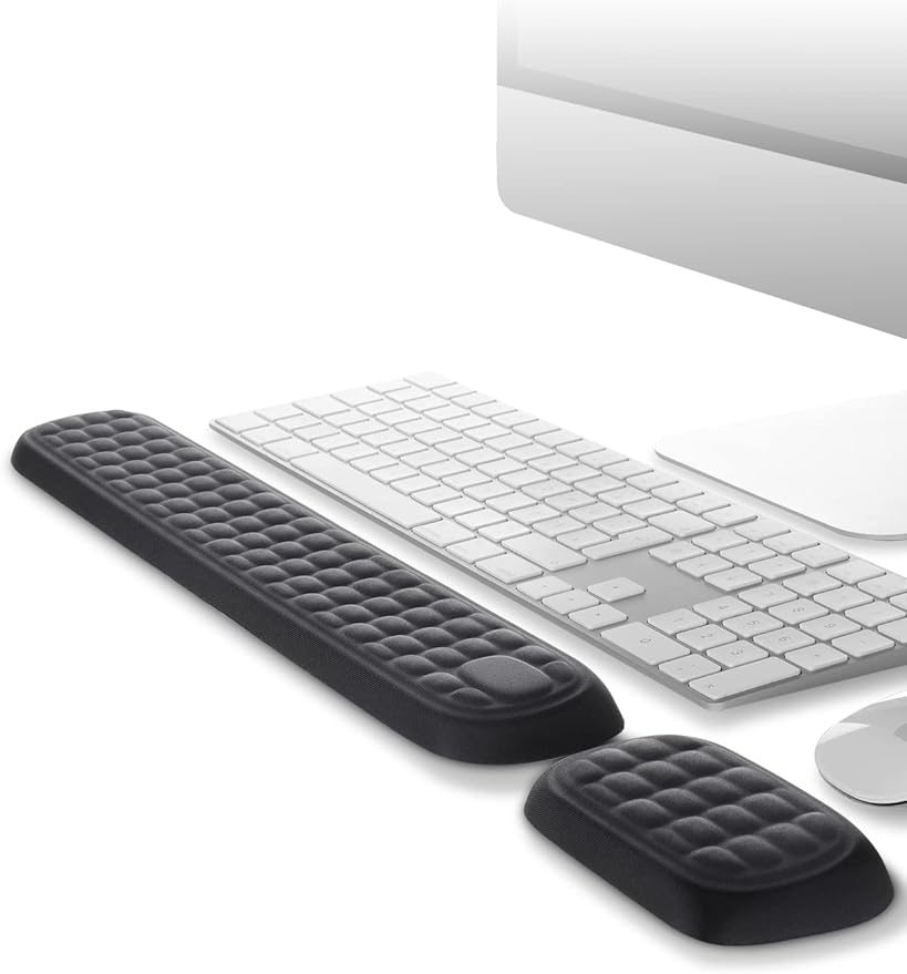 Ergonomiskt handledsstöd i memory foam för tangentbord