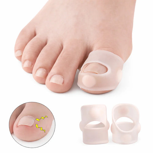 Korrigerande silikonskydd mot nageltrång för stortå (2-pack)