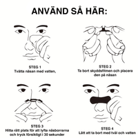 Självhäftande näsremsor mot snarkning och nästäppa – 50 st