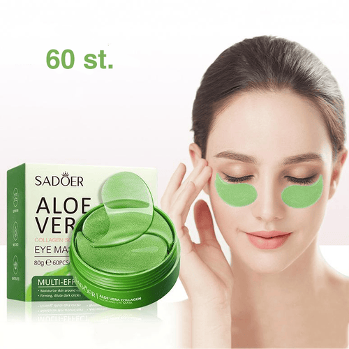 Kollagenögonmask med aloe vera – 60 st för intensiv fukt