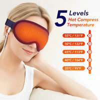 Ögonmask med värmefunktion och vibrationsmassage