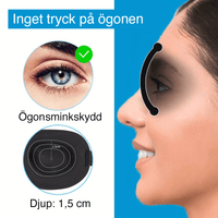Ergonomisk 3D-sömnmask för rygg- och sidosovare
