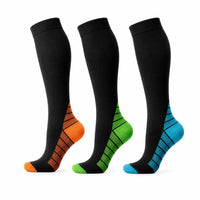 Kompressionsstrumpor för sport och träning – 3-pack
