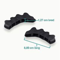 Tåseparerare i silikon mot hallux valgus (2-pack)