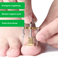 Nageltrångsverktyg med fjädrande lyftmekanism